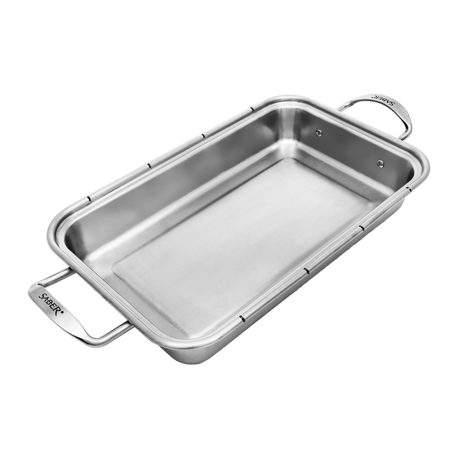 Saber A00AA7018 Stainless Steel Roasting Pan With Cutting Board 3 Saber A00AA7018 Stainless Steel Roasting Pan With Cutting Board