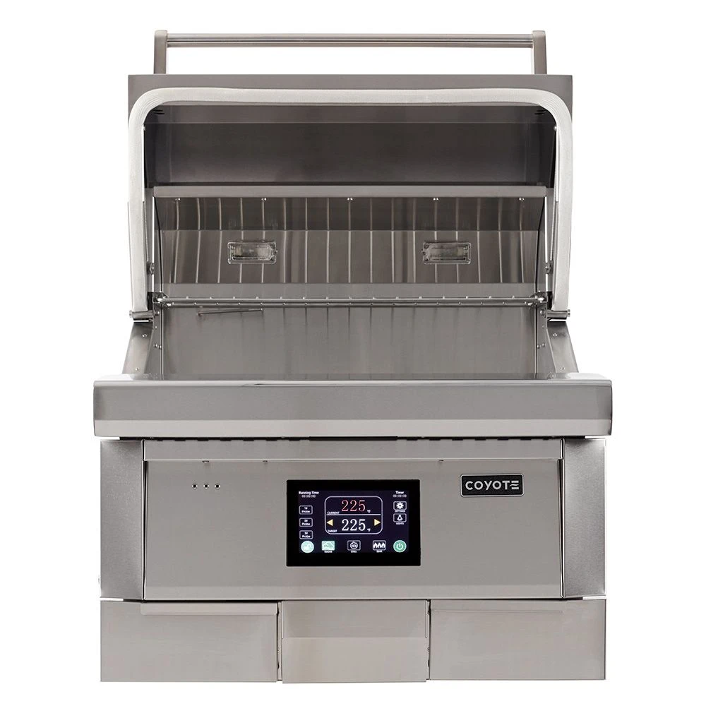 Coyote Stainless Steel Built-In Pellet Grill, 28-Inch (C1P28) 4 Coyote Stainless Steel Built-In Pellet Grill, 28-Inch (C1P28) - Image 2