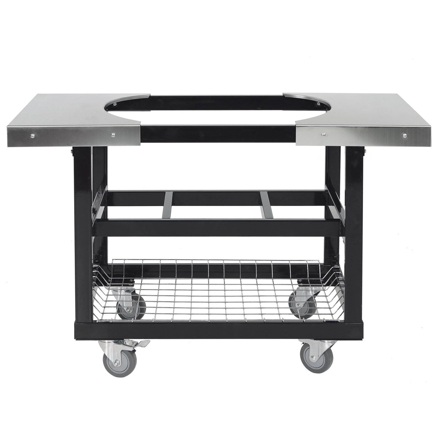 Primo Cart With Stainless Steel Side Shelves For Oval JR 200 3 Primo Cart With Stainless Steel Side Shelves For Oval JR 200