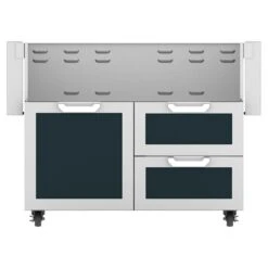 Hestan GCR42 Double Drawer And Door Cart, 42-Inches -Grill Genius Store gcr42 bk