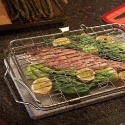 Napoleon Ultimate Gas Grill Accessory Bundle For Versatile Grilling, Pizza Stones, Flexible Grill Basket, Pepper Roasting Rack, Burger Press Kit, Rib Roasting Rack And Chicken Roaster 10 Napoleon Ultimate Gas Grill Accessory Bundle For Versatile Grilling, Pizza Stones, Flexible Grill Basket, Pepper Roasting Rack, Burger Press Kit, Rib Roasting Rack And Chicken Roaster -Grill Genius Store nap ver bundle c 11 22