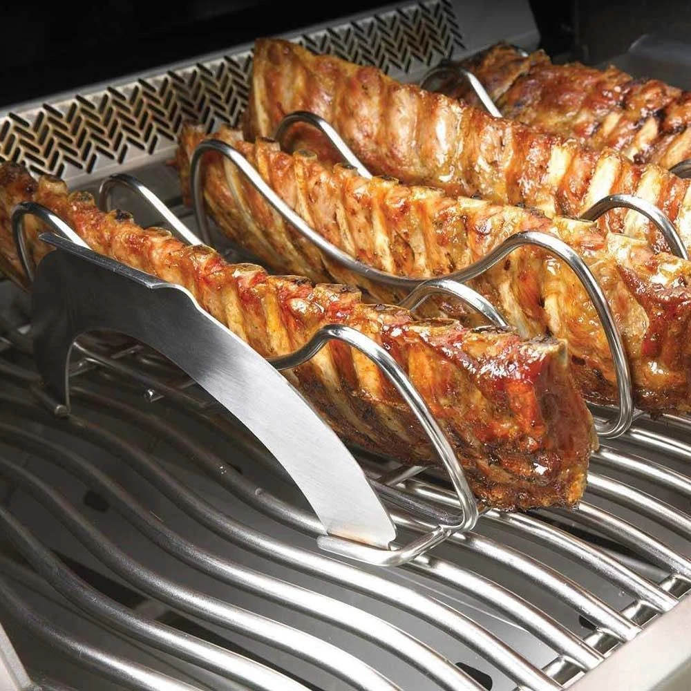 Napoleon Ultimate Gas Grill Accessory Bundle For Versatile Grilling, Pizza Stones, Flexible Grill Basket, Pepper Roasting Rack, Burger Press Kit, Rib Roasting Rack And Chicken Roaster 6 Napoleon Ultimate Gas Grill Accessory Bundle For Versatile Grilling, Pizza Stones, Flexible Grill Basket, Pepper Roasting Rack, Burger Press Kit, Rib Roasting Rack And Chicken Roaster - Image 4