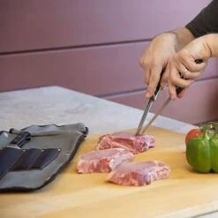 Oklahoma Joe's OKJ-5789579R04 Blacksmith 3-Piece Knife Set With Protective Roll 13 Oklahoma Joe's OKJ-5789579R04 Blacksmith 3-Piece Knife Set With Protective Roll -Grill Genius Store okj 5789579r04 f 05 21