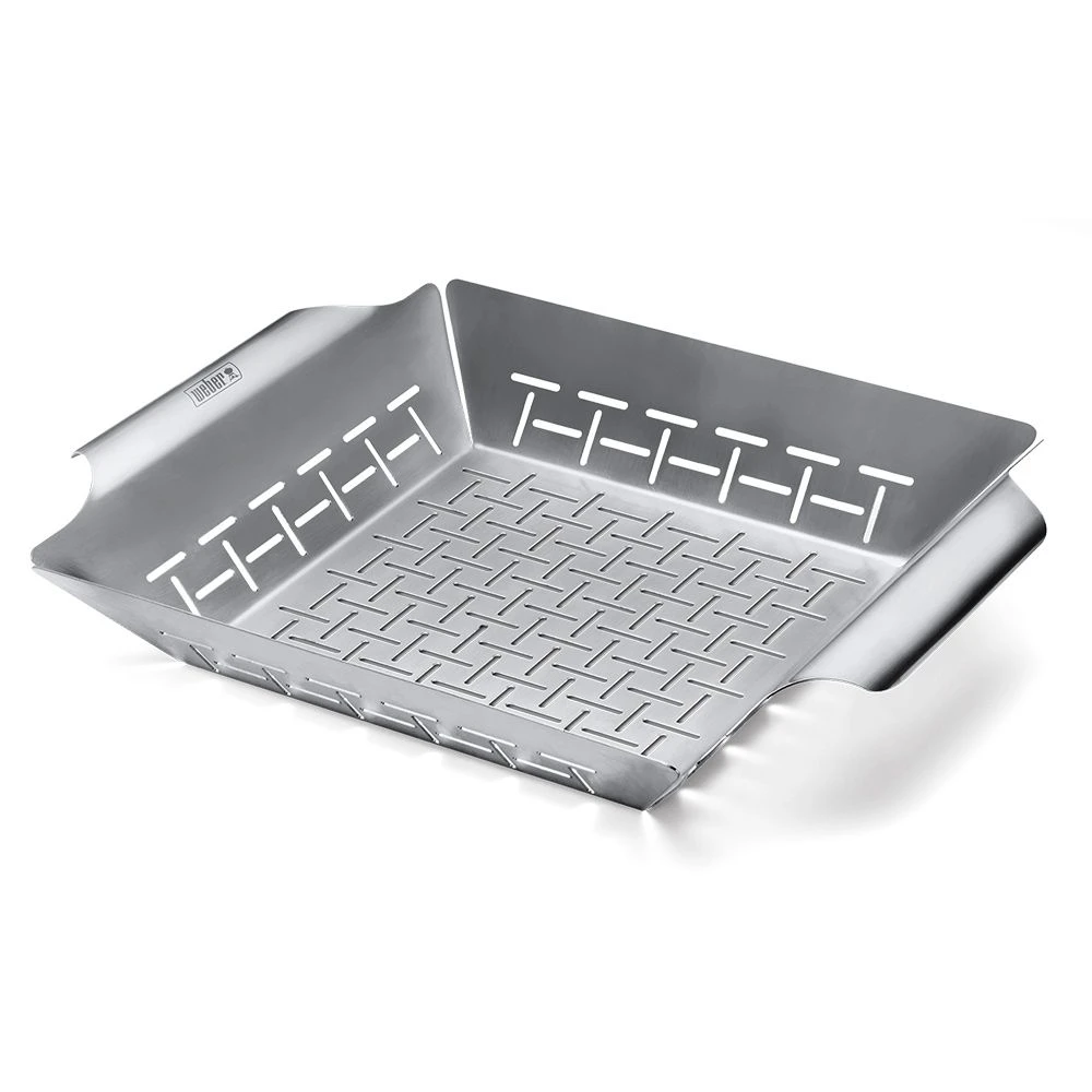 Weber Stainless Steel Large Deluxe Grilling Basket (WEB-6434) 3 Weber Stainless Steel Large Deluxe Grilling Basket (WEB-6434)