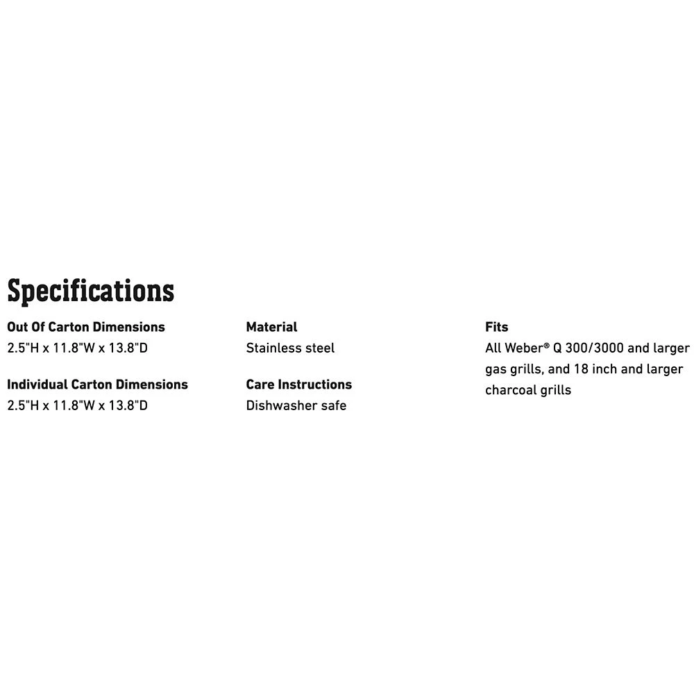 Weber Stainless Steel Large Deluxe Grilling Basket (WEB-6434) 5 Weber Stainless Steel Large Deluxe Grilling Basket (WEB-6434) - Image 3