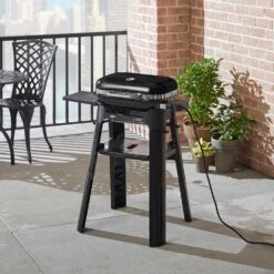 Weber Lumin Compact Stand With Side Table (WEB-6618) -Grill Genius Store web 6618 e 04 23