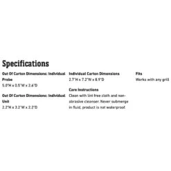 Weber IGrill 2 App-Connected Thermometer (WEB-7203) -Grill Genius Store web 7203 spec a 05 22